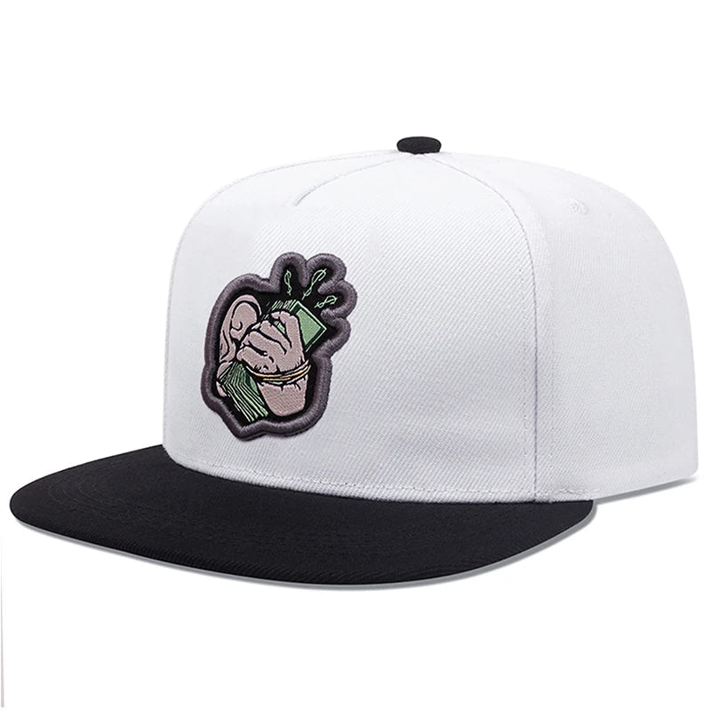 USD Embroidery Mesh Flat Brim Hip Hop Cap