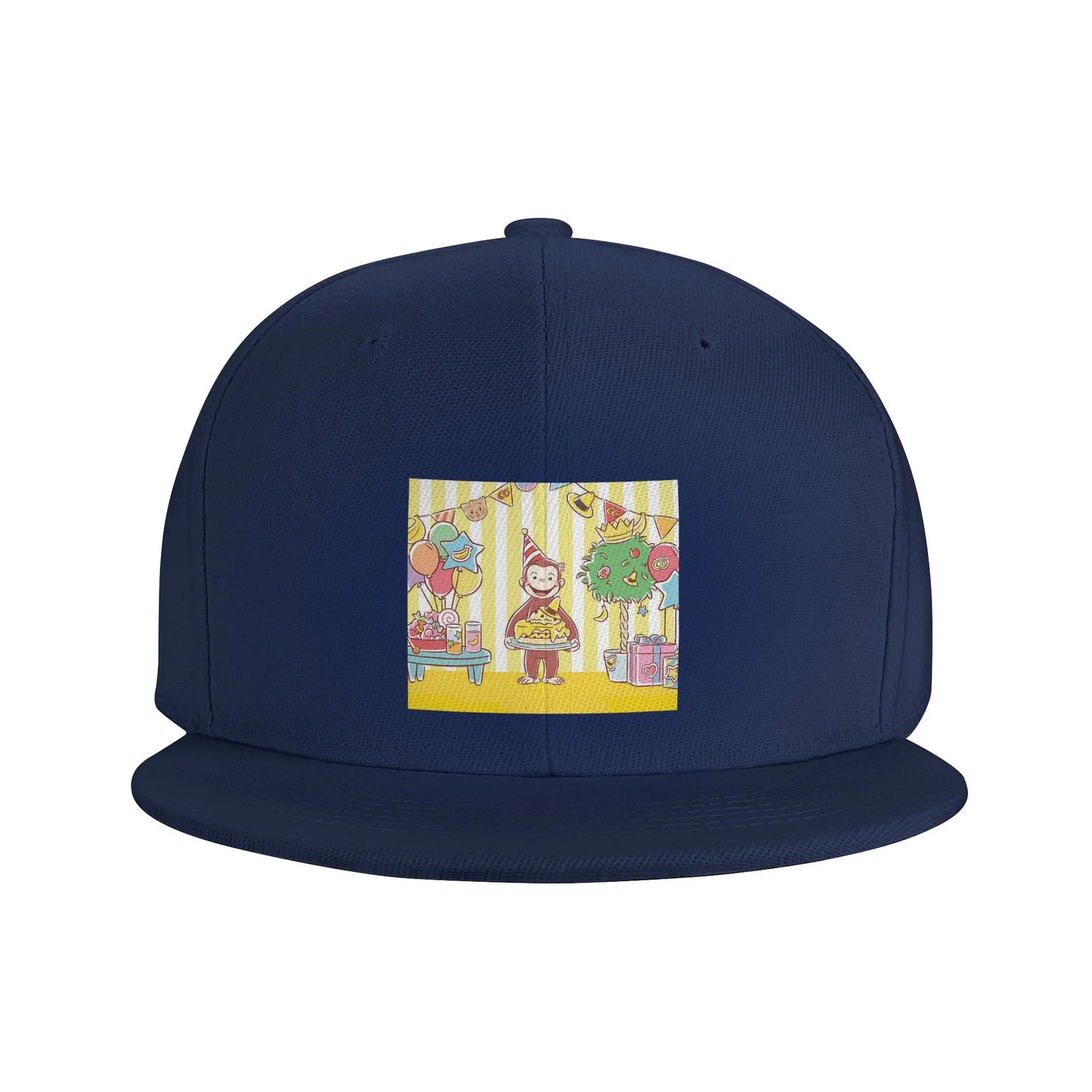 Curious George Monkey Cartoon Casual Snapback Cap