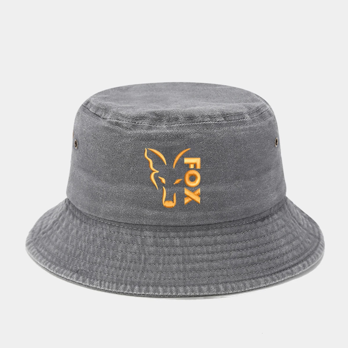 FOX Washed Retro Embroidered Bucket Hat