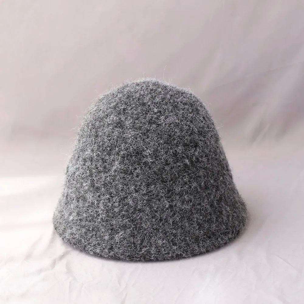 Vintage Wool Foldable Fisherman Bucket Hat