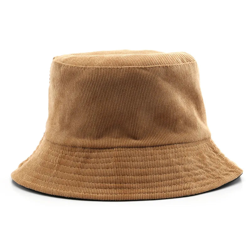Corduroy Bucket Hat For Women Men New