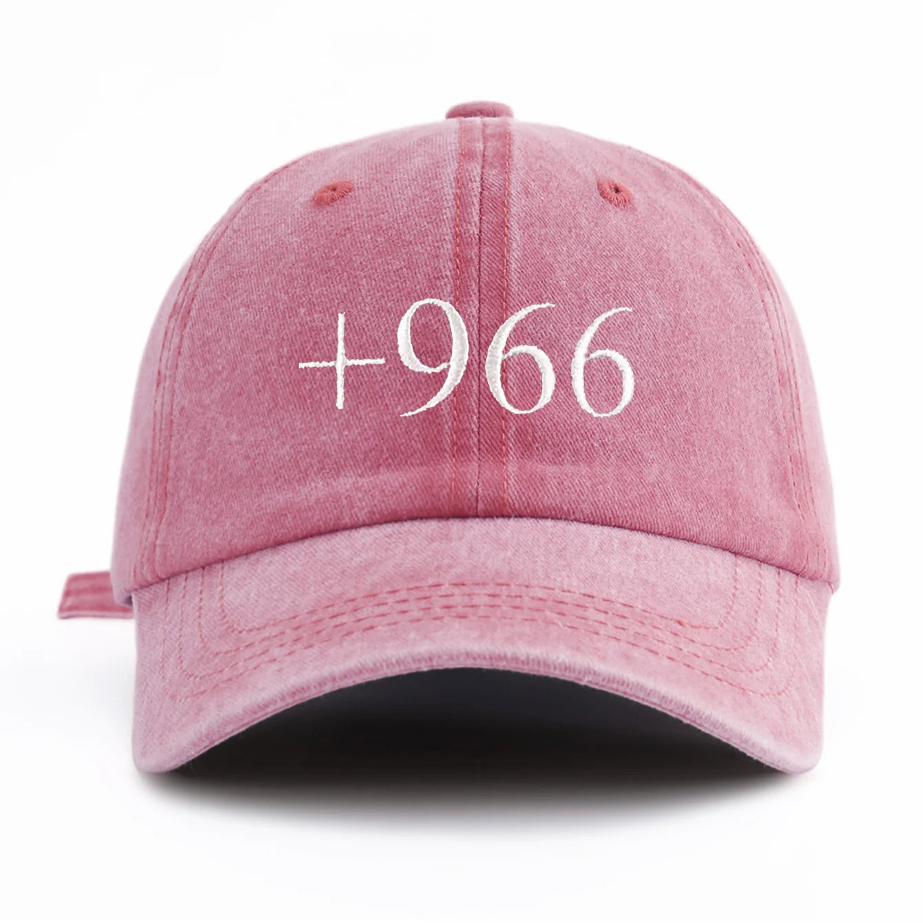 Vintage +966 Embroidered Minimalist Dad Baseball Cap