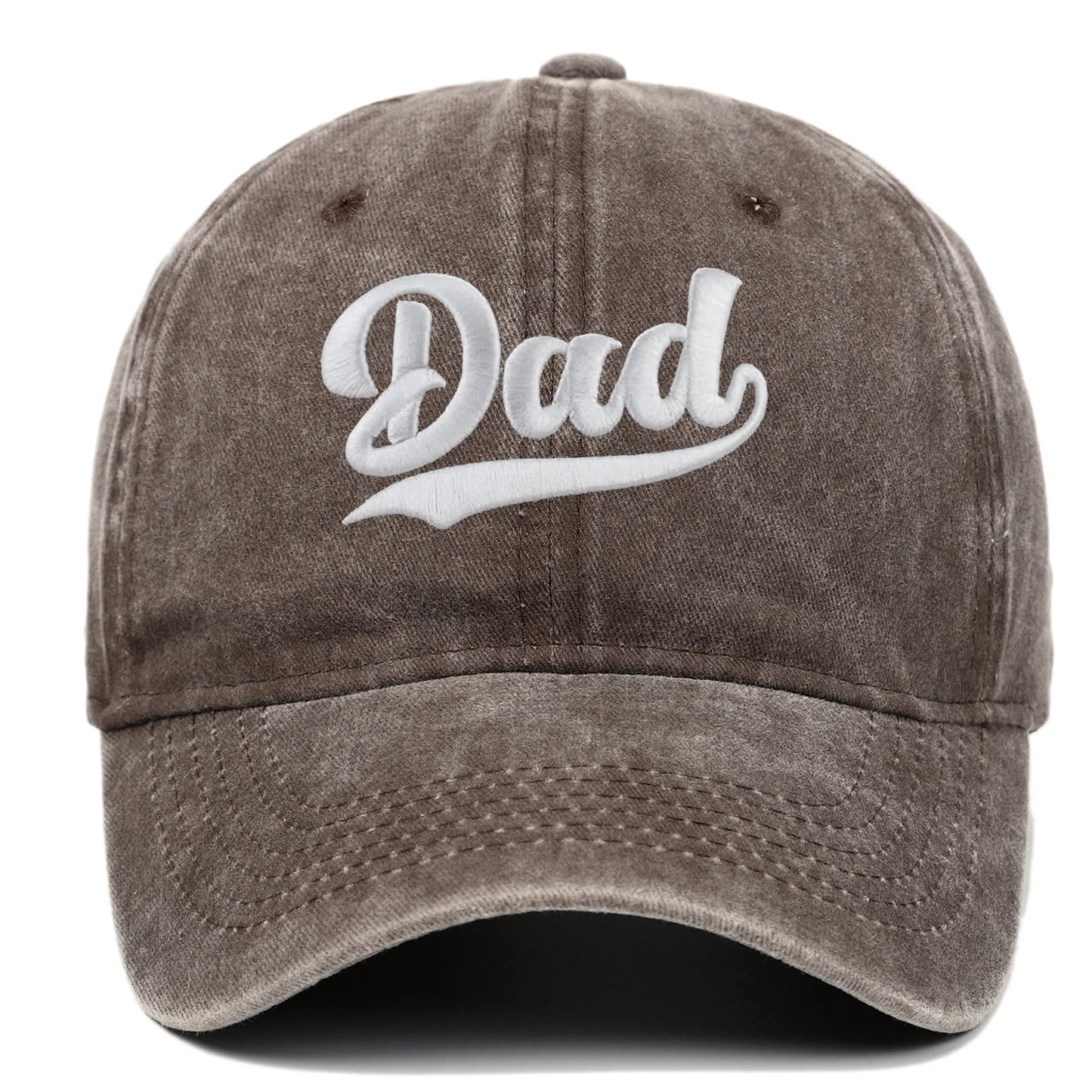DAD MOM Embroidered Retro Washed Baseball Cap