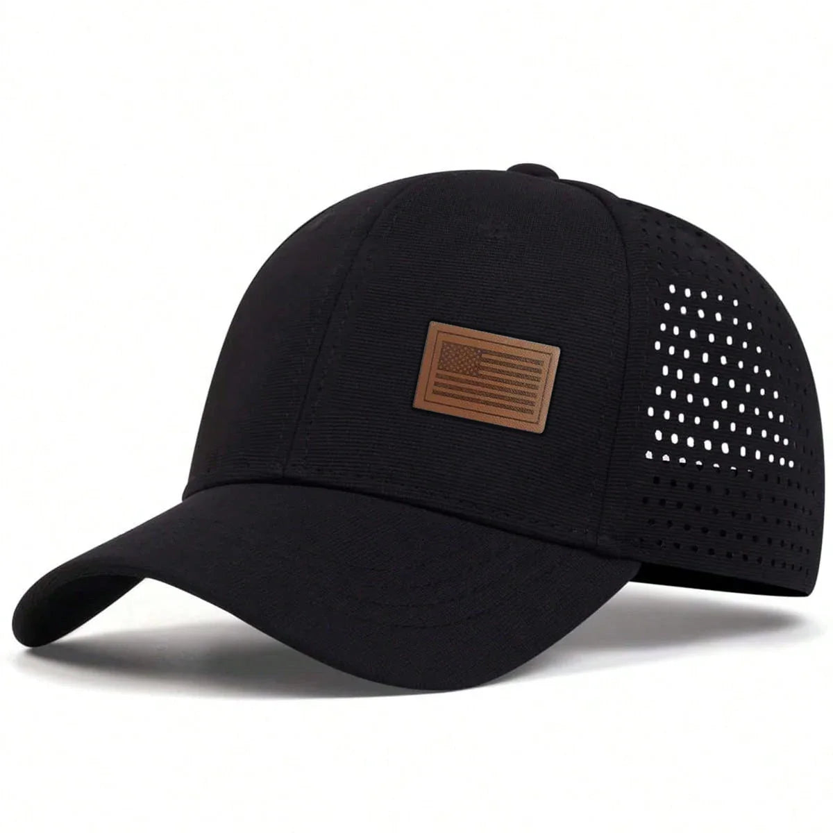 Unisex American Flag Label Baseball Net Caps
