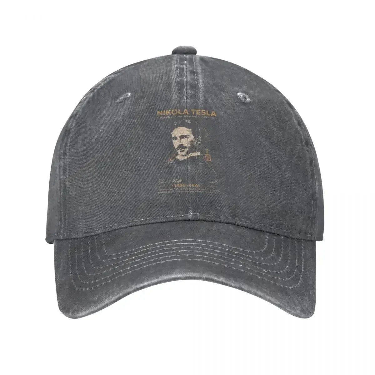 Nikola Tesla Distressed Washed Casual Baseball Cap