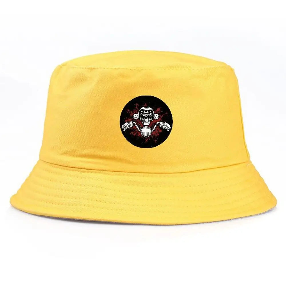 Unisex Skull Crossbones Graphic Bucket Hat