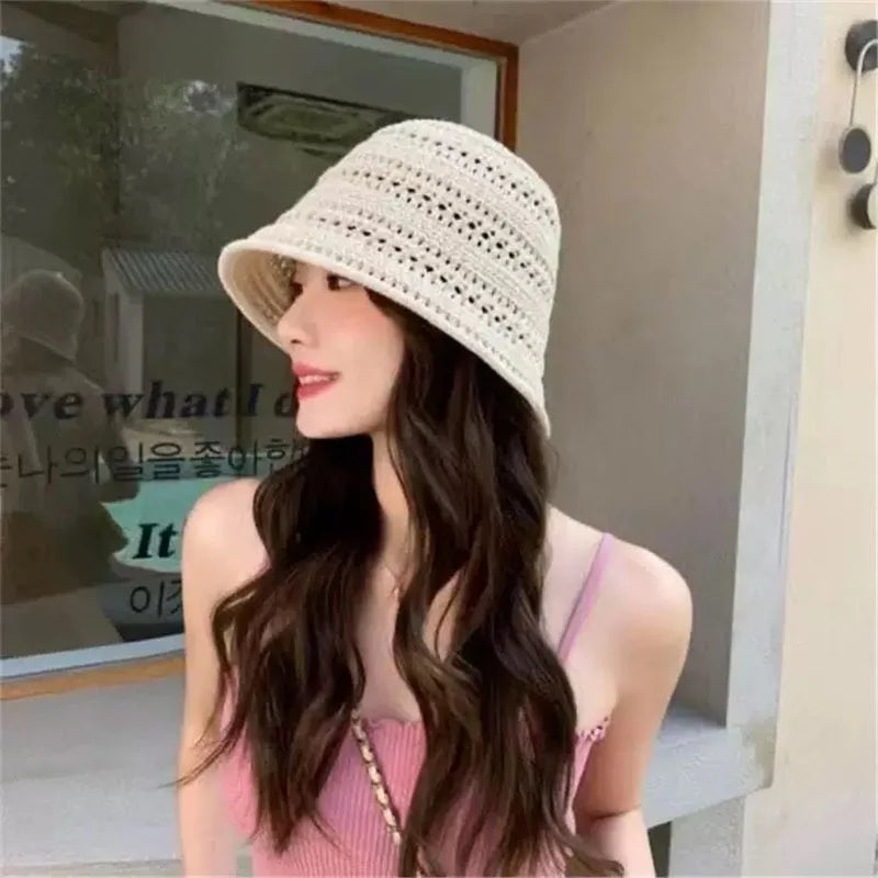 Summer Hollow Fisherman Hat Women's Breathable Hat
