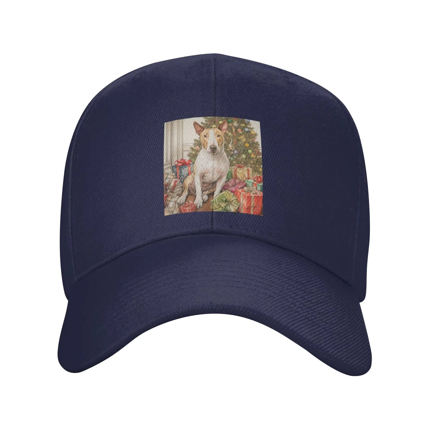 Christmas Staffordshire Bull Terrier Baseball Cap