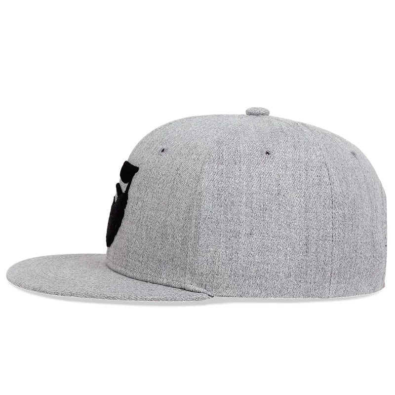 Unisex Beard Old Men Embroidery Hip-hop Hats