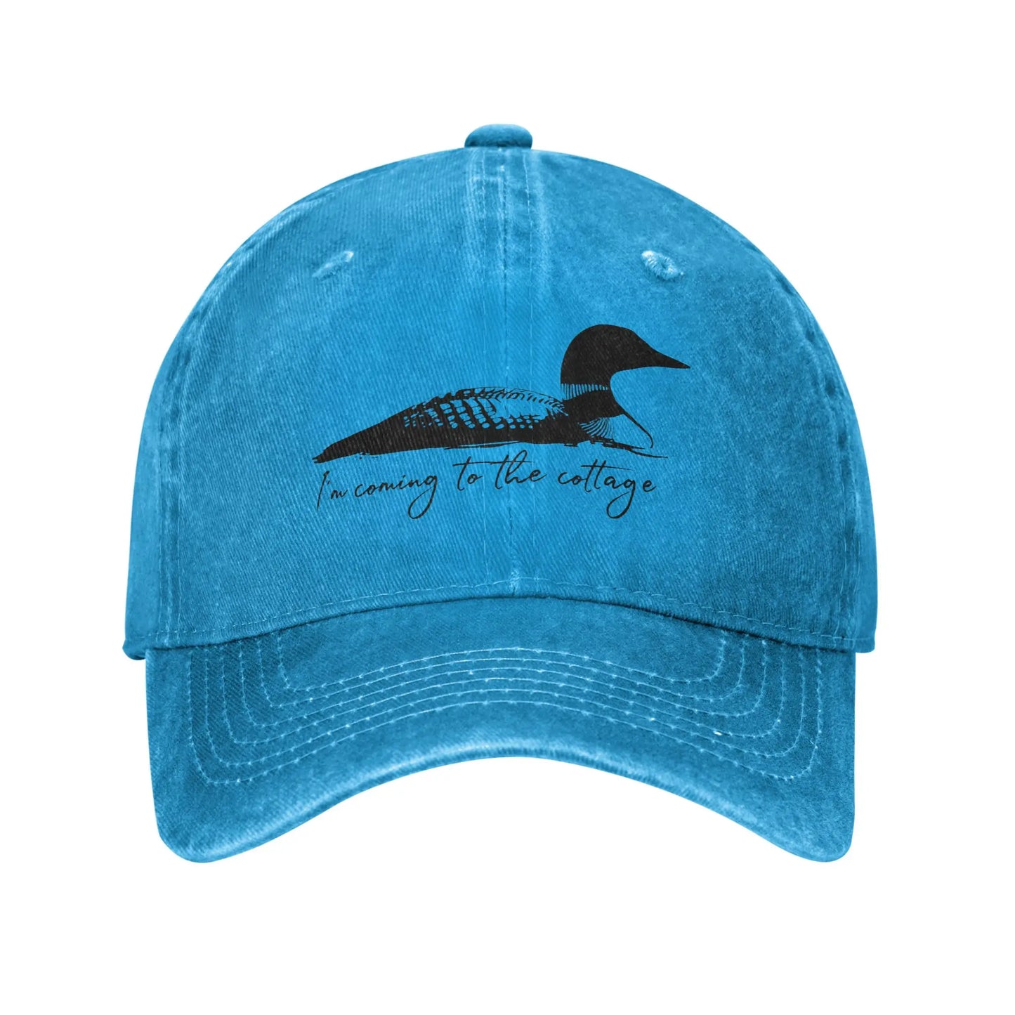 Vintage Washed Summer Cottage Trucker Baseball Cap