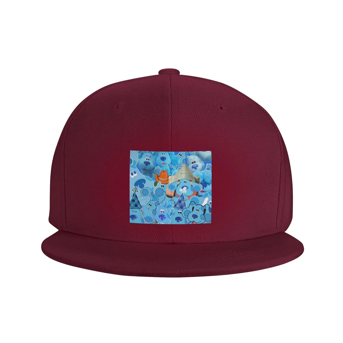 Blue Cartoon Dog Kids Style Snapback Cap