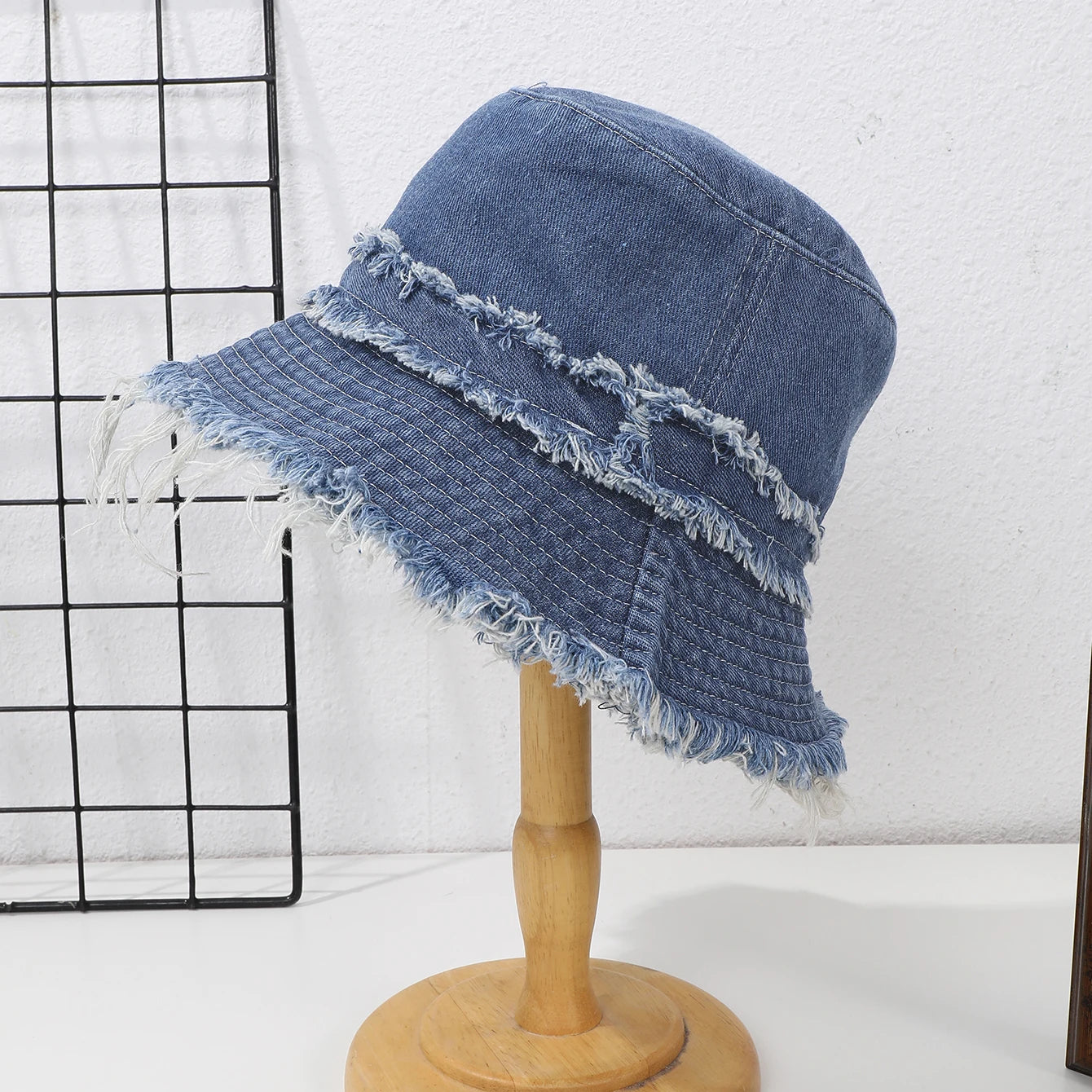 Japanese Retro Denim Fisherman Hat