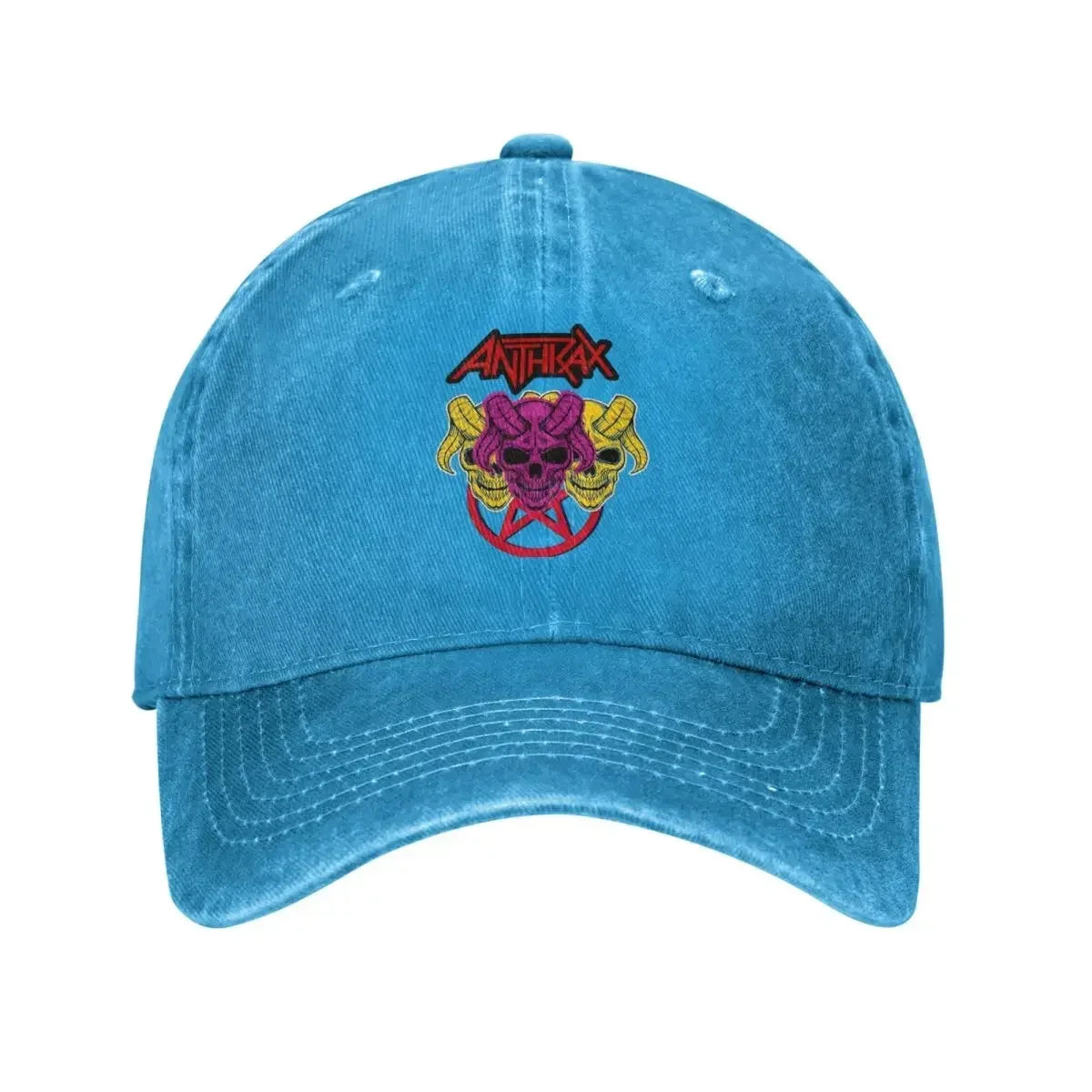 Death Thrash Metal Distressed Washed Baseball Cap