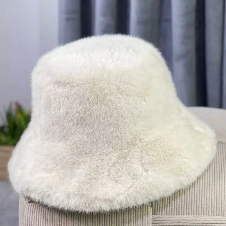 Fluffy Fur Warm Bucket Hat