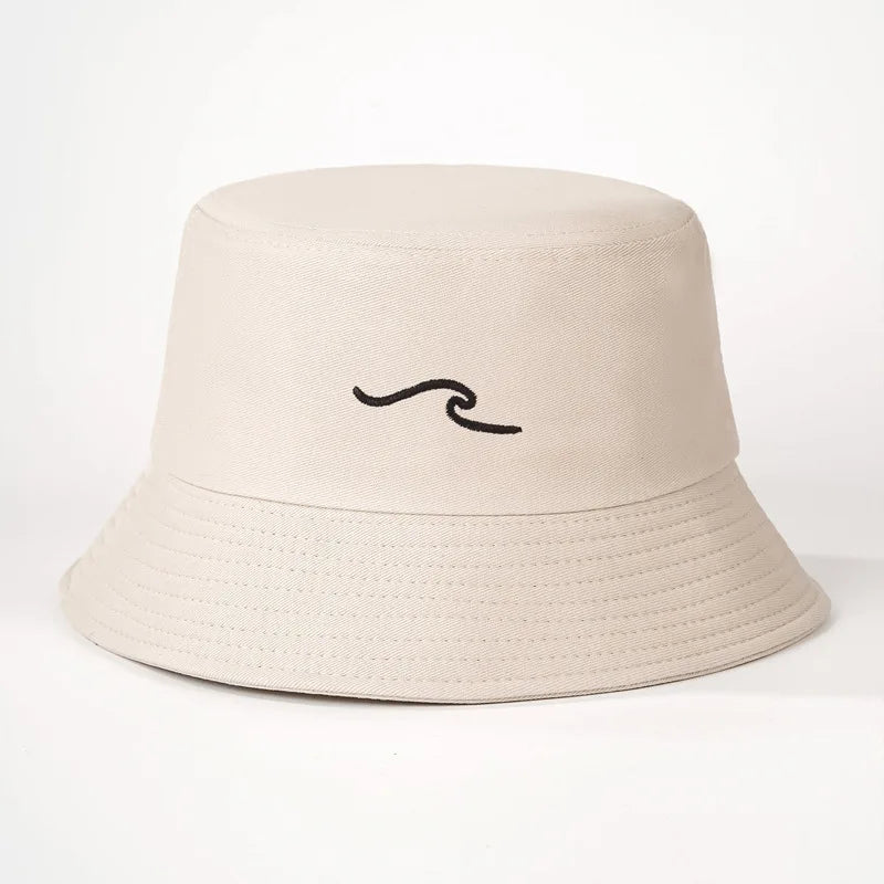 Wave Ripple Embroidery Bucket Hat