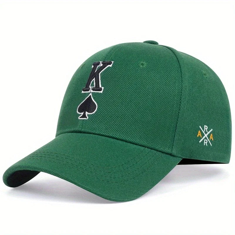 Unisex Spades K Embroidery Baseball Caps
