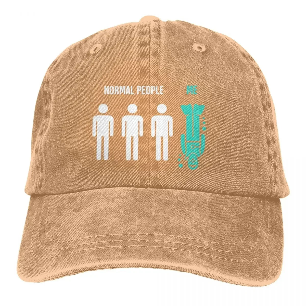 Normal People Me Funny Baseball Cap