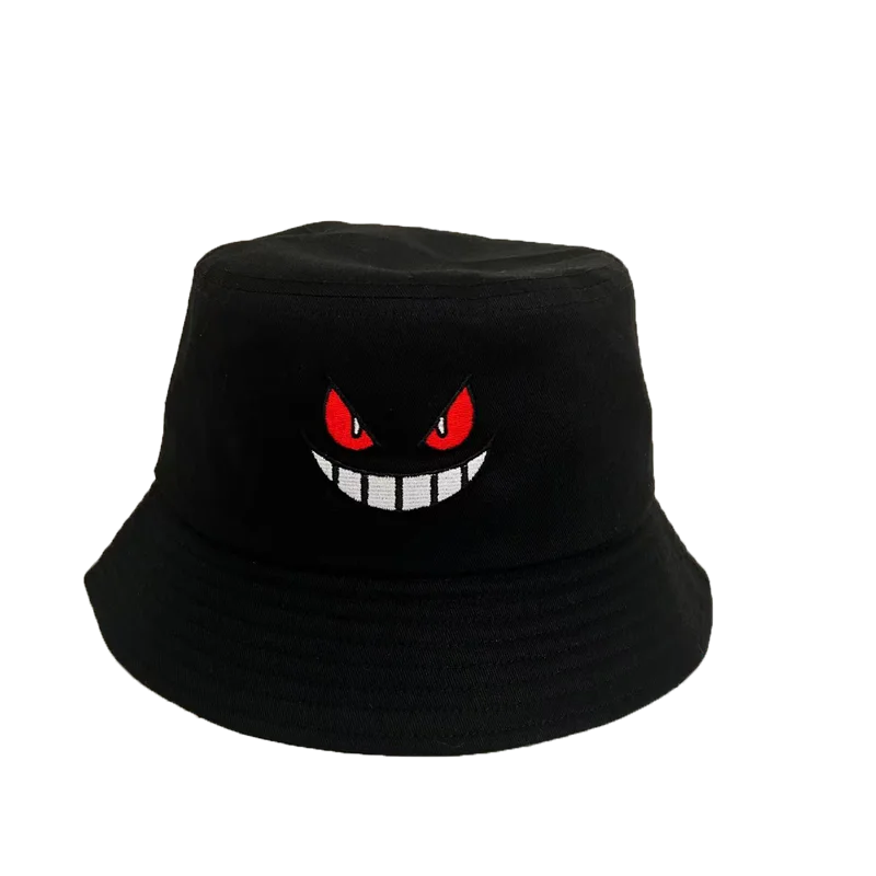 Light Board Big Eyes Embroidered Bucket Hat
