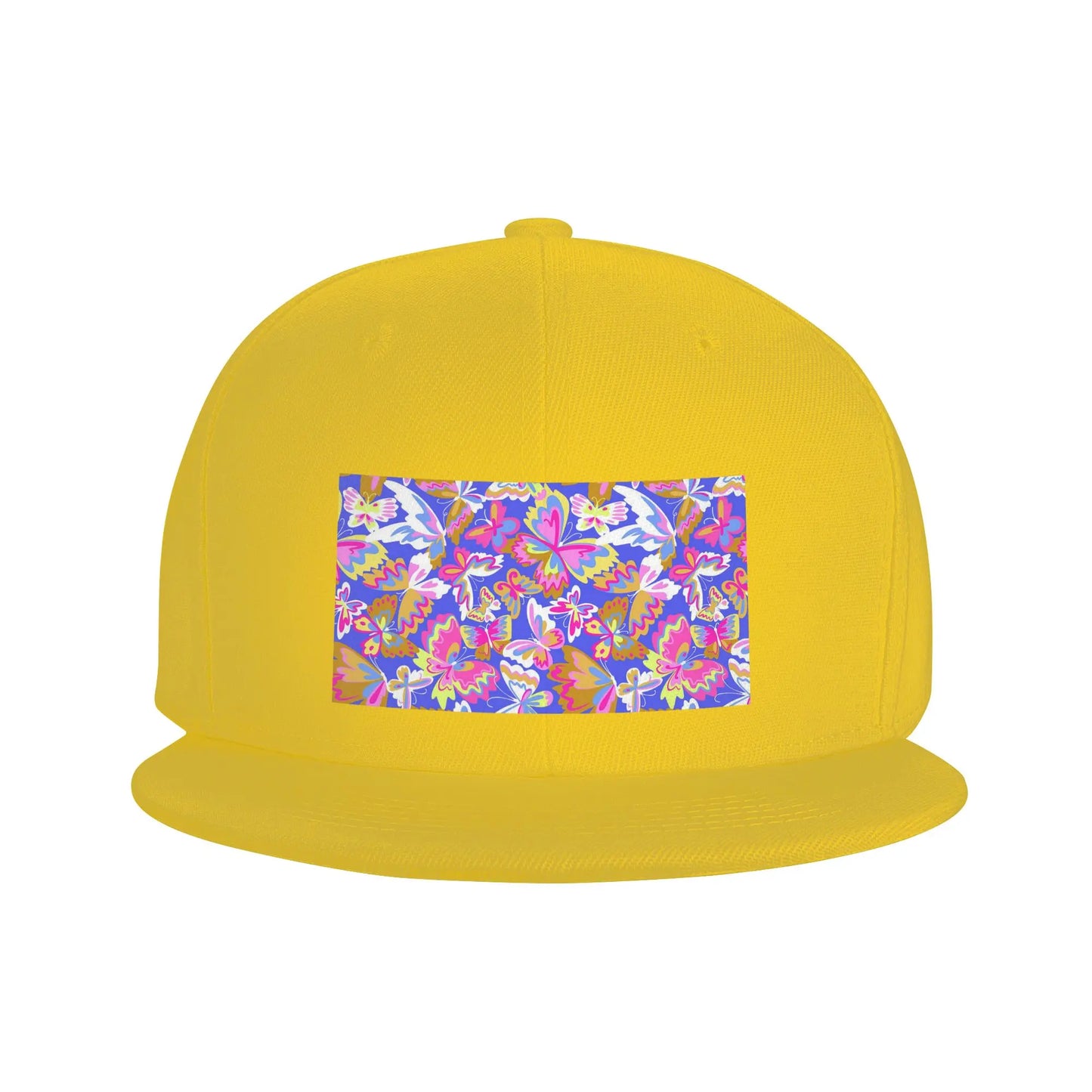 Colorful Butterfly Pattern Snapback Cap