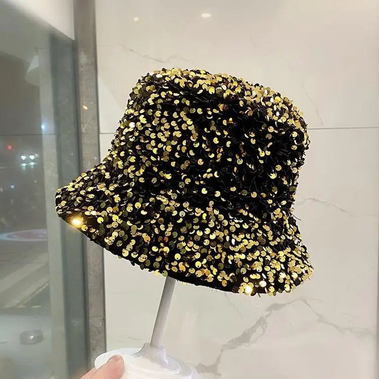 Sequin Double Sided Hip Hop Bucket Hat