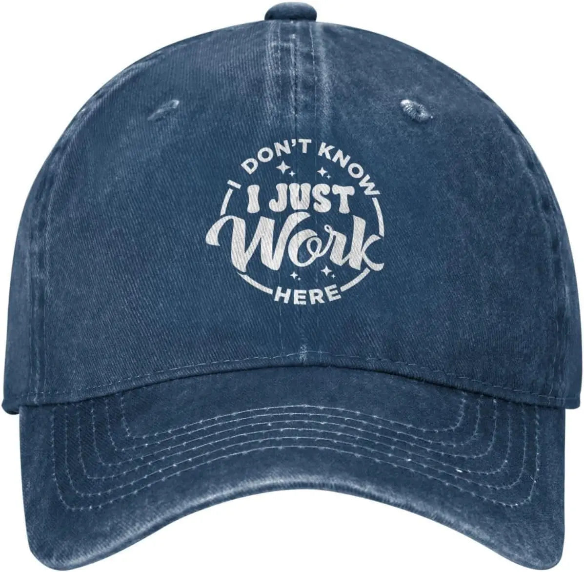 I Just Work Here Graphic Dad Hat Baseball Cap