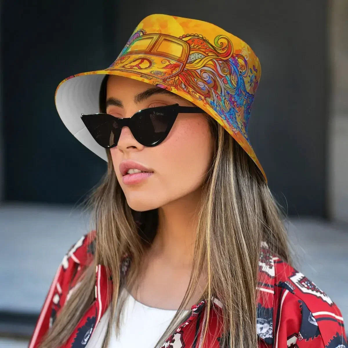 Hippie Mini Van Retro Bucket Hat