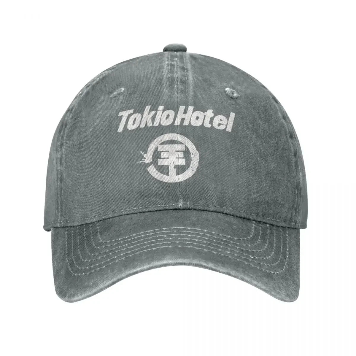 Tokio Hotel Distressed Denim Unisex Baseball Cap