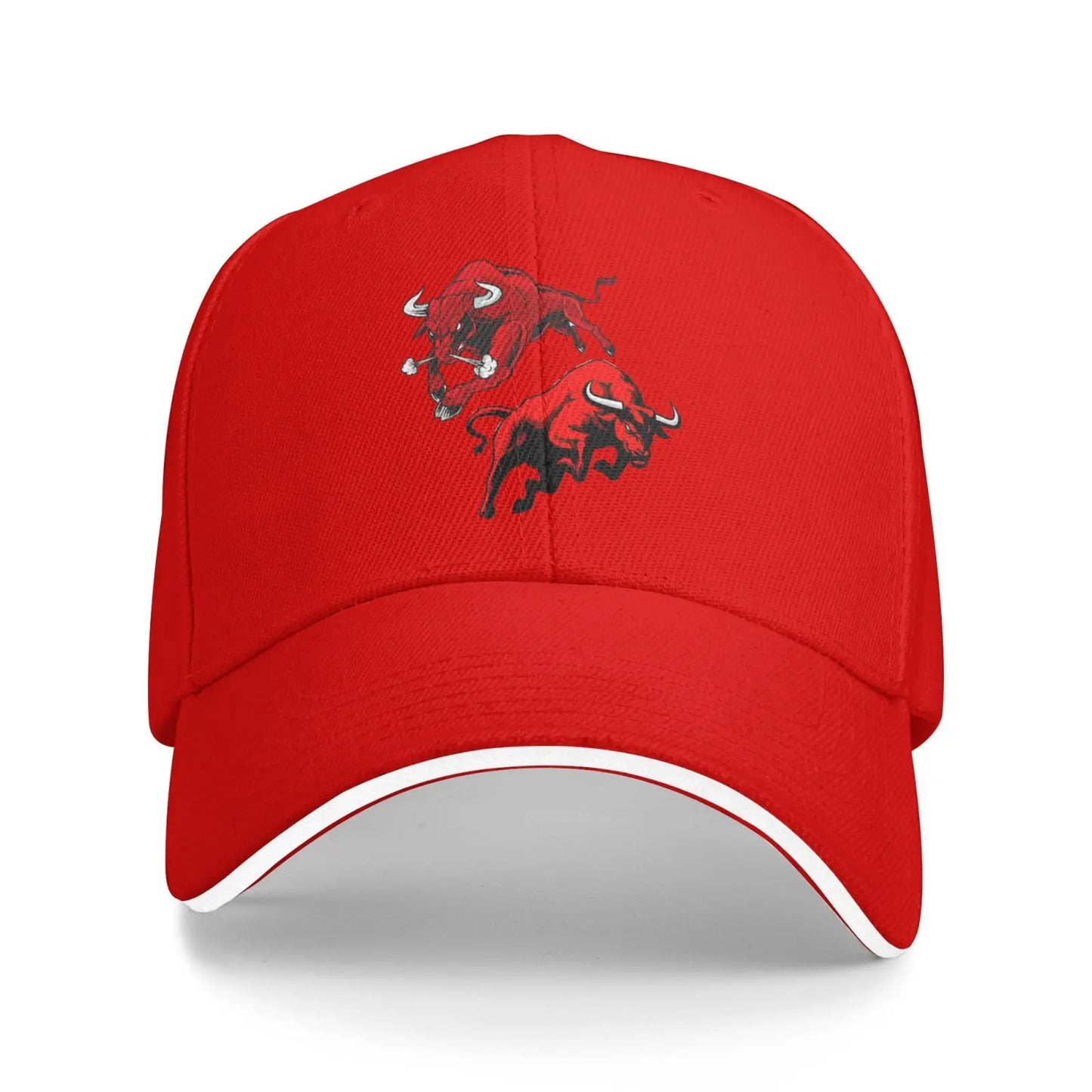Funny Red Cow Mesh Outdoor Trucker Baseball Cap