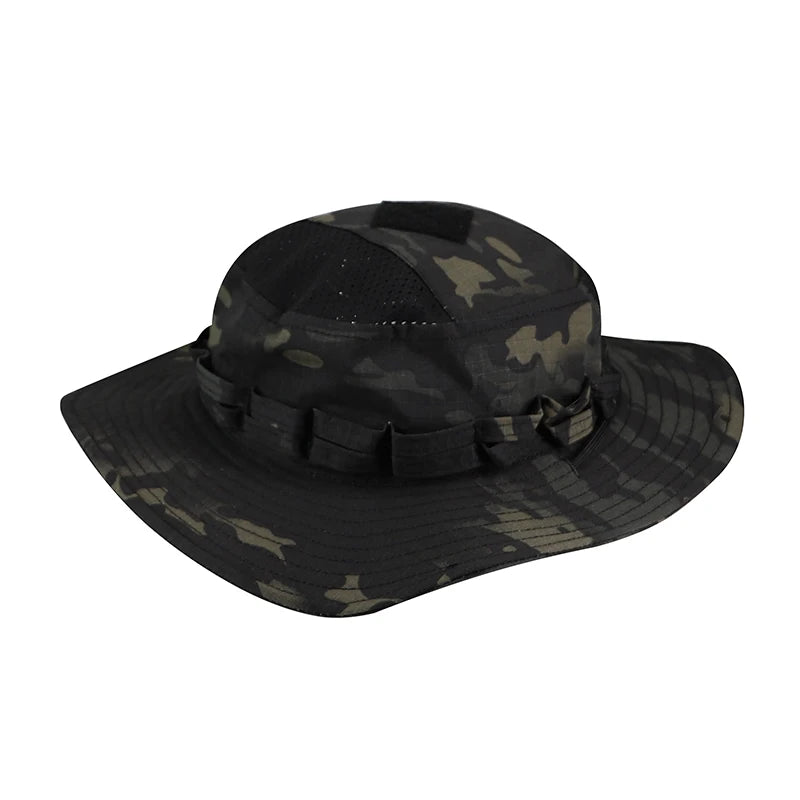 Camo Tactical Enthusiasts Square Pocket Bonnie Cap