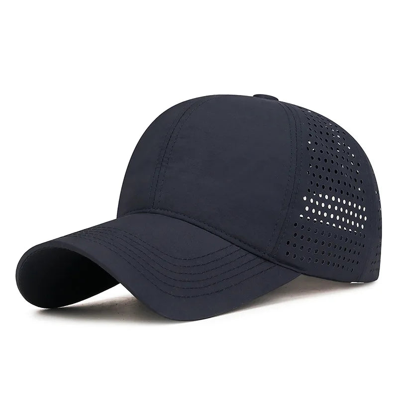 Lightweight Quick Dry Laser Punched Baseball Cap