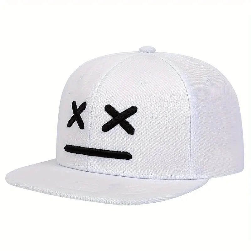 Unisex XX Smiling Face Embroidery Hip-hop Hats
