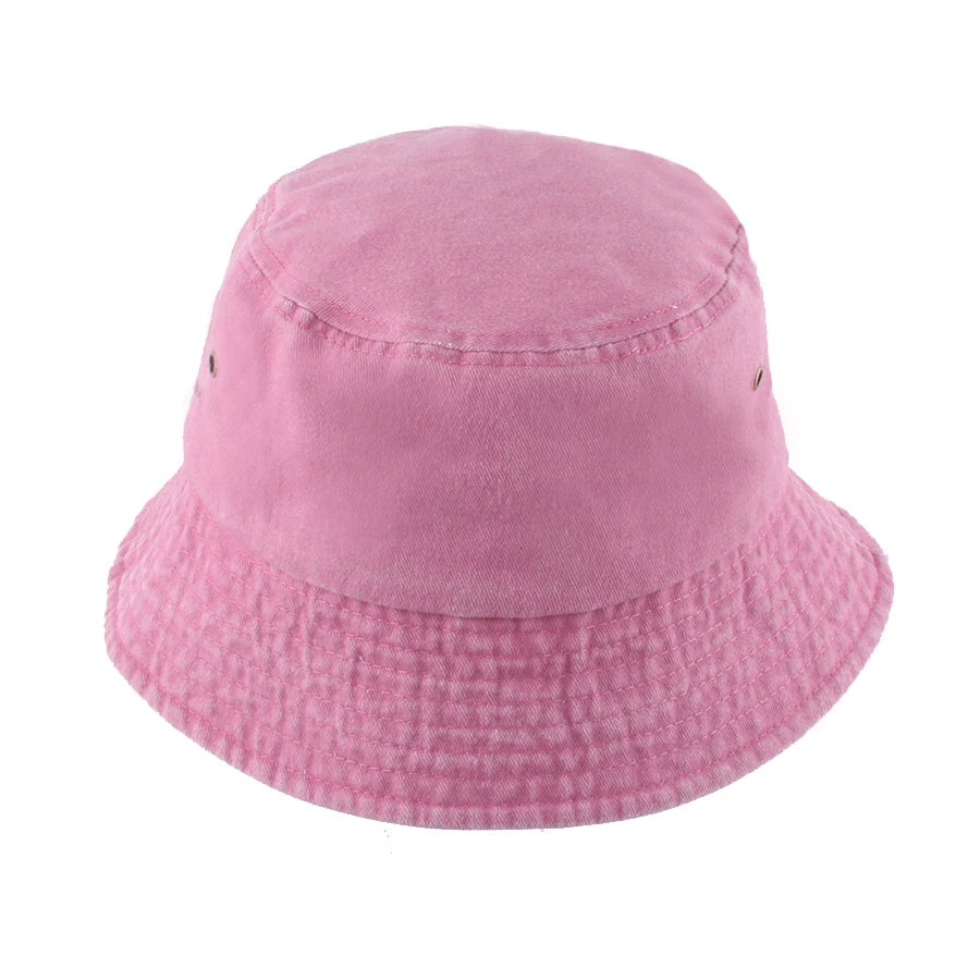 Vintage Washed Denim Hip Hop Bucket Hat