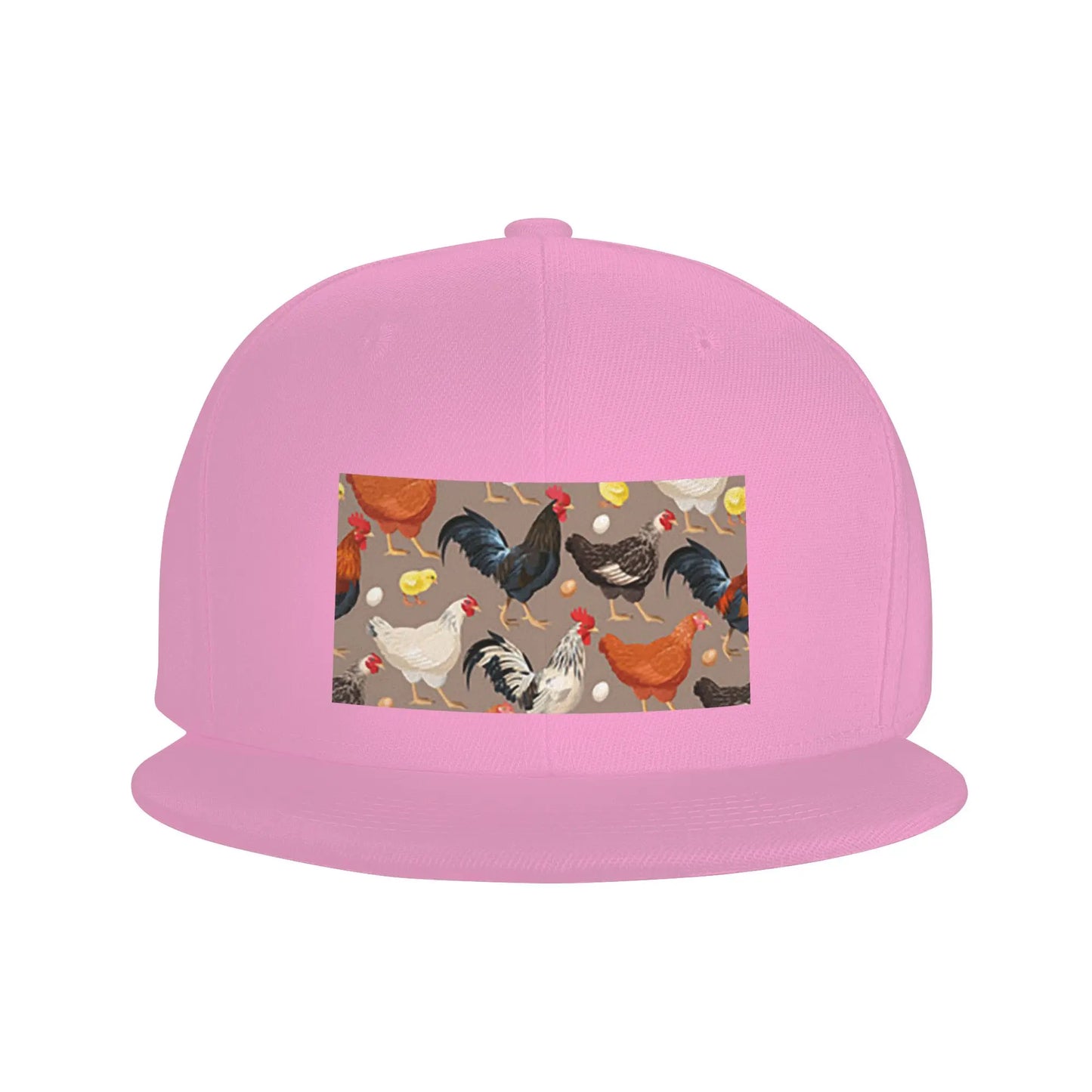 Chicken Animal Theme Casual Breathable Snapback Cap