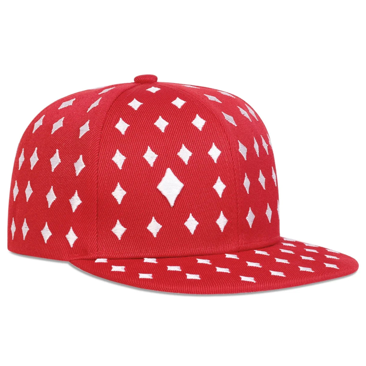 Unisex Poker Pattern Embroidery Hip-hop Hats