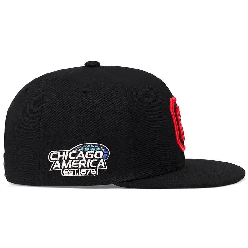 Unisex Embroidery Baseball Cap Cotton Snapback