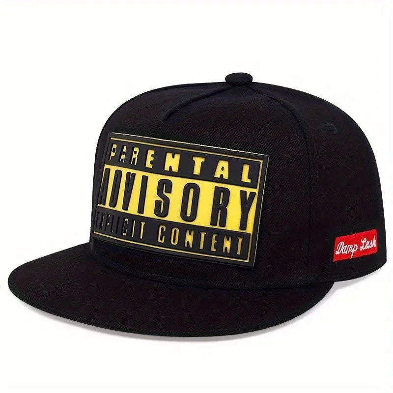 Unisex ADVISORY Embroidered Flat Brim Baseball Cap
