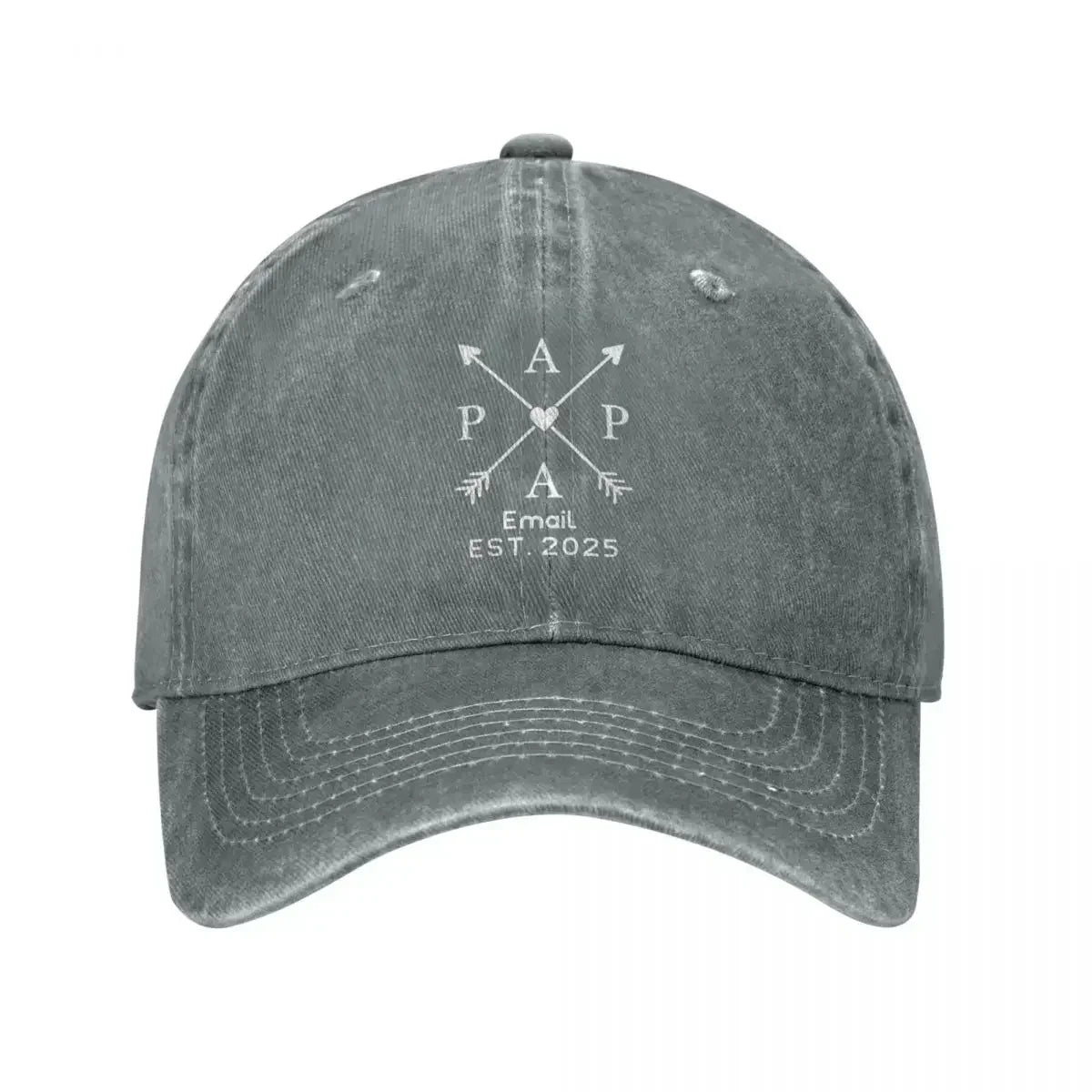 Dads Edition Personalized Name Year Distressed Baseball Cap