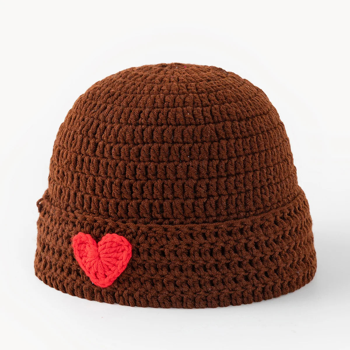 Handmade Crochet Love Yarn Winter Bucket Hat