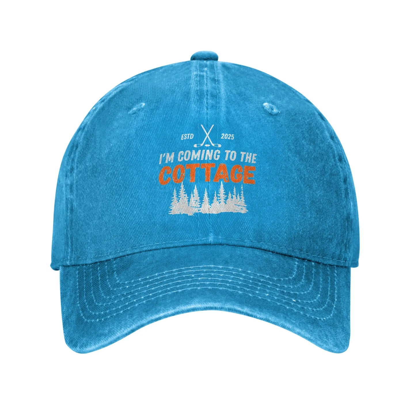 Coming To The Cottage Retro Baseball Cap