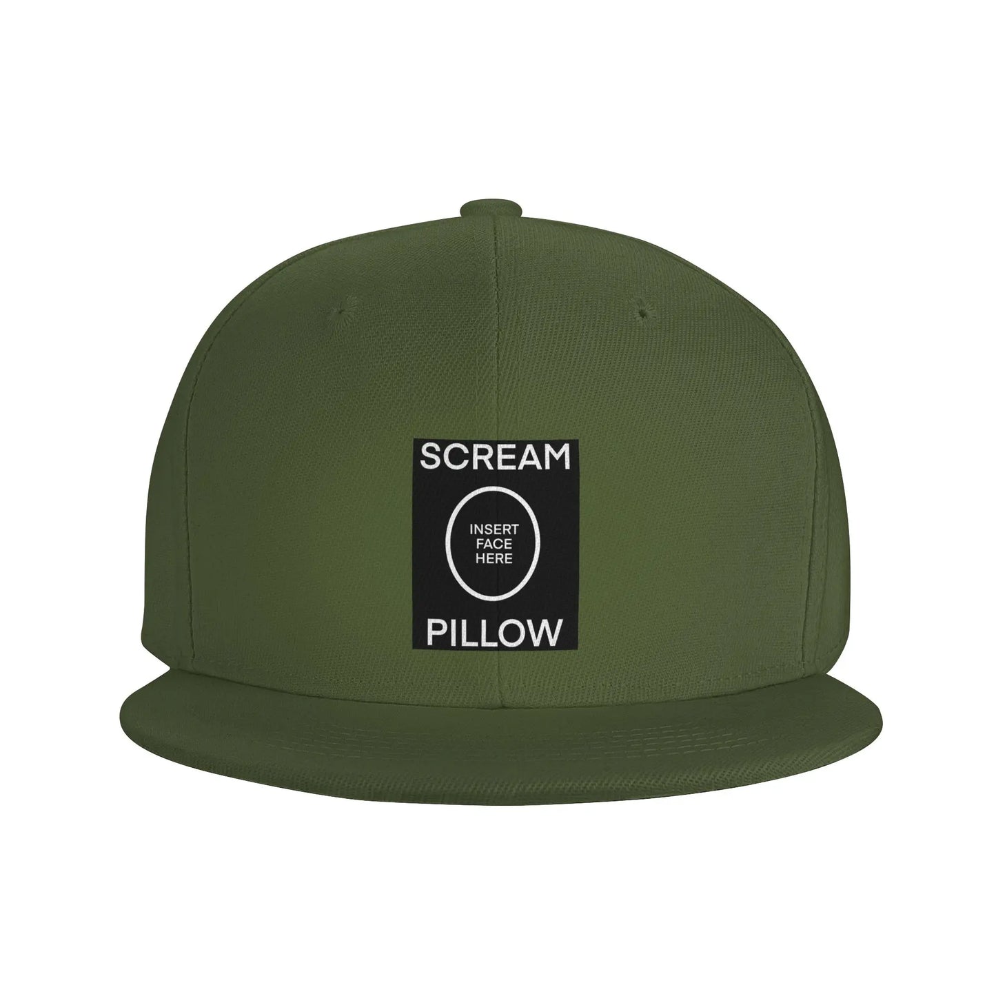 Scream Pillow Graphic Casual Snapback Cap