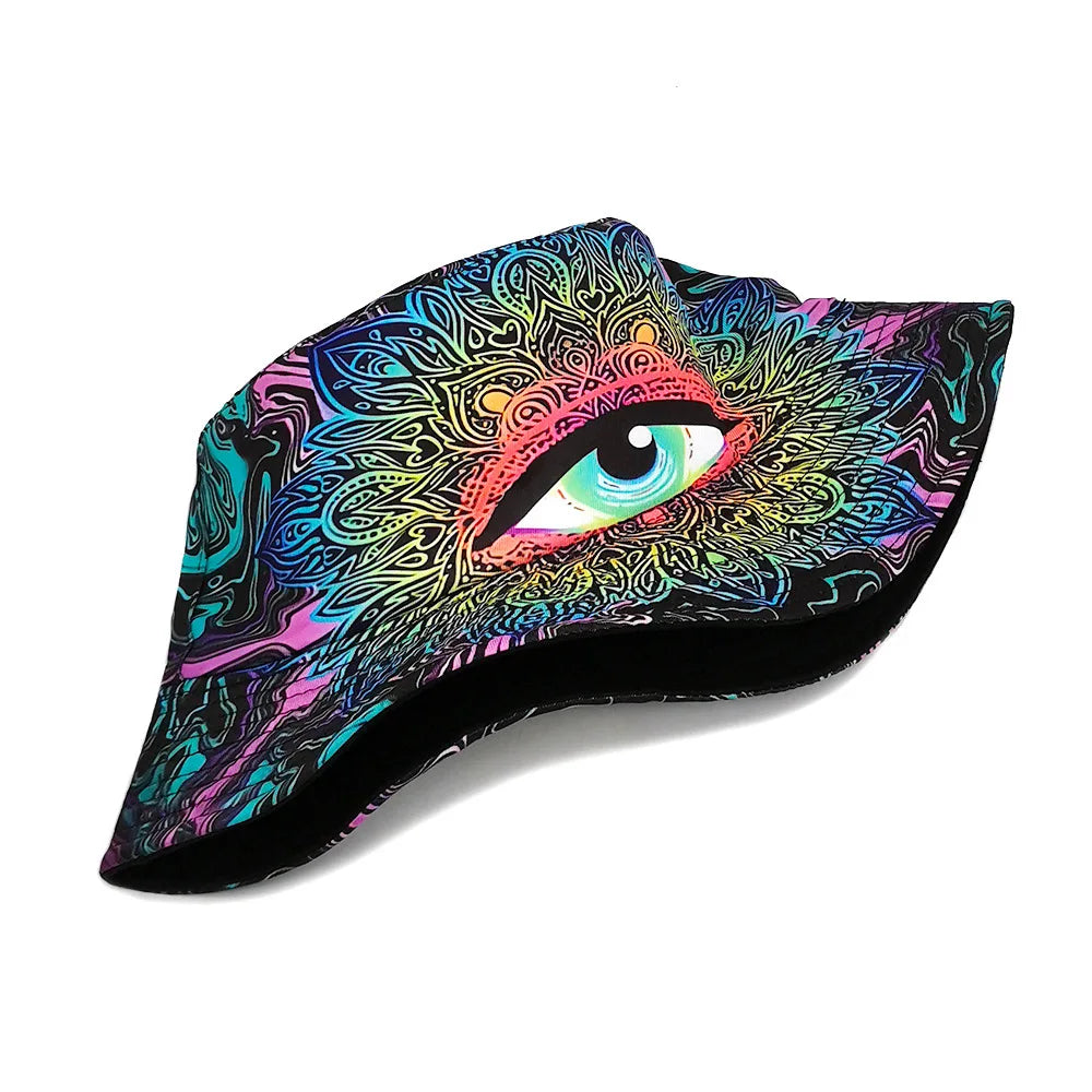 Reversible Punk Hippie Bucket Hat