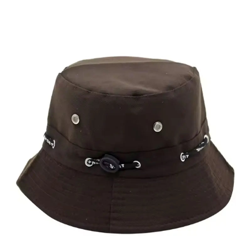Stringed Sun Protection Bucket Hat