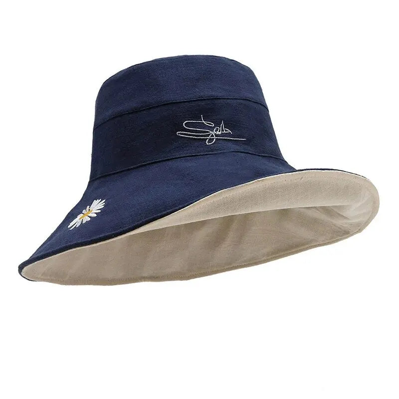Unisex Large Brim Bucket Hat