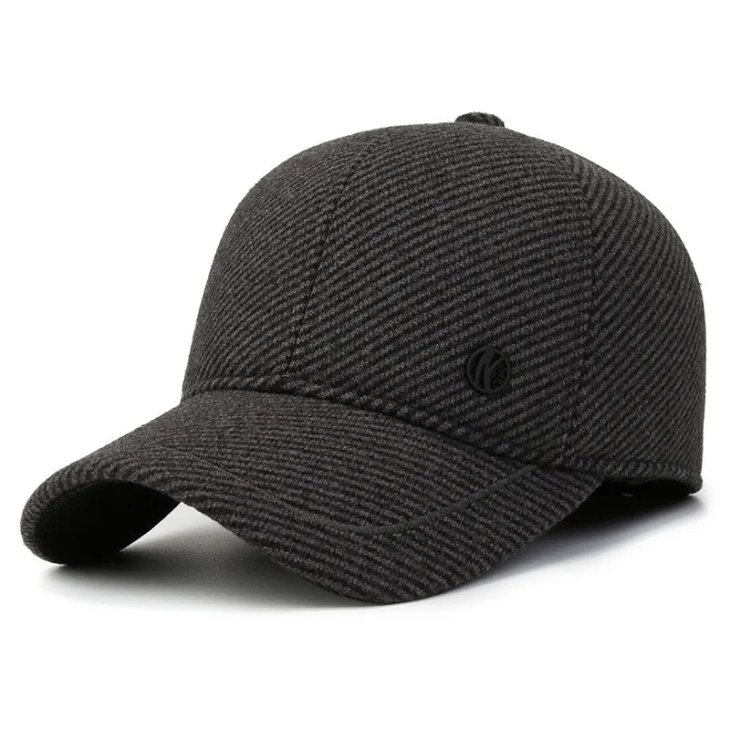 Autumn Winter Baseball Cap with Ear Flaps
