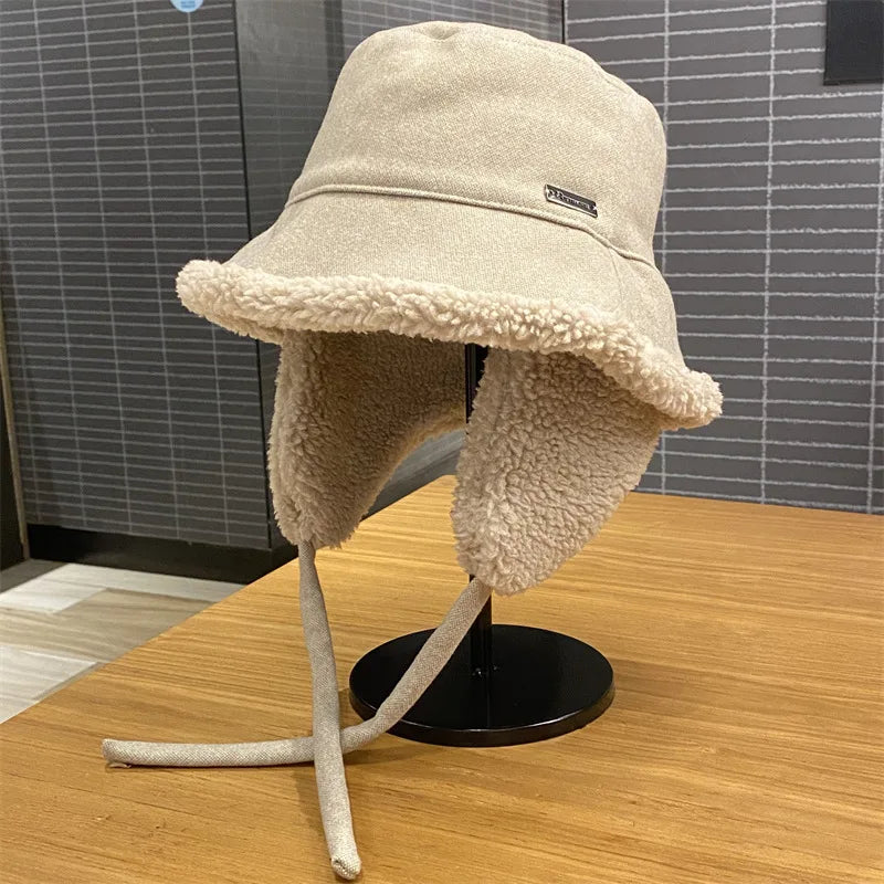 Reversible Winter Ear-Warm Bucket Hat