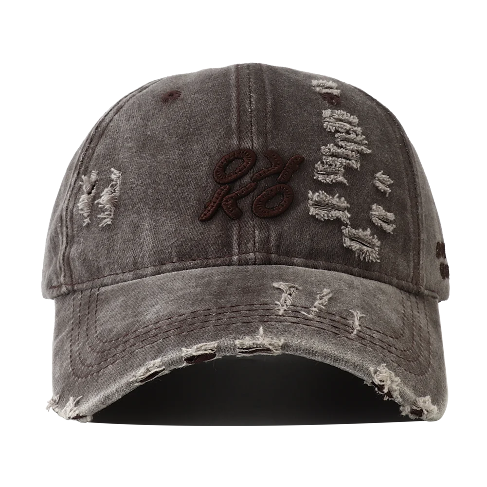 Retro Washed Letter Embroidered Baseball Cap