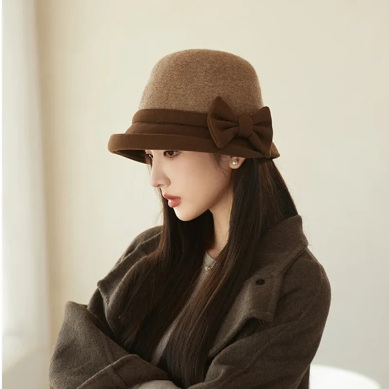 French Retro Woolen Fisherman Hat