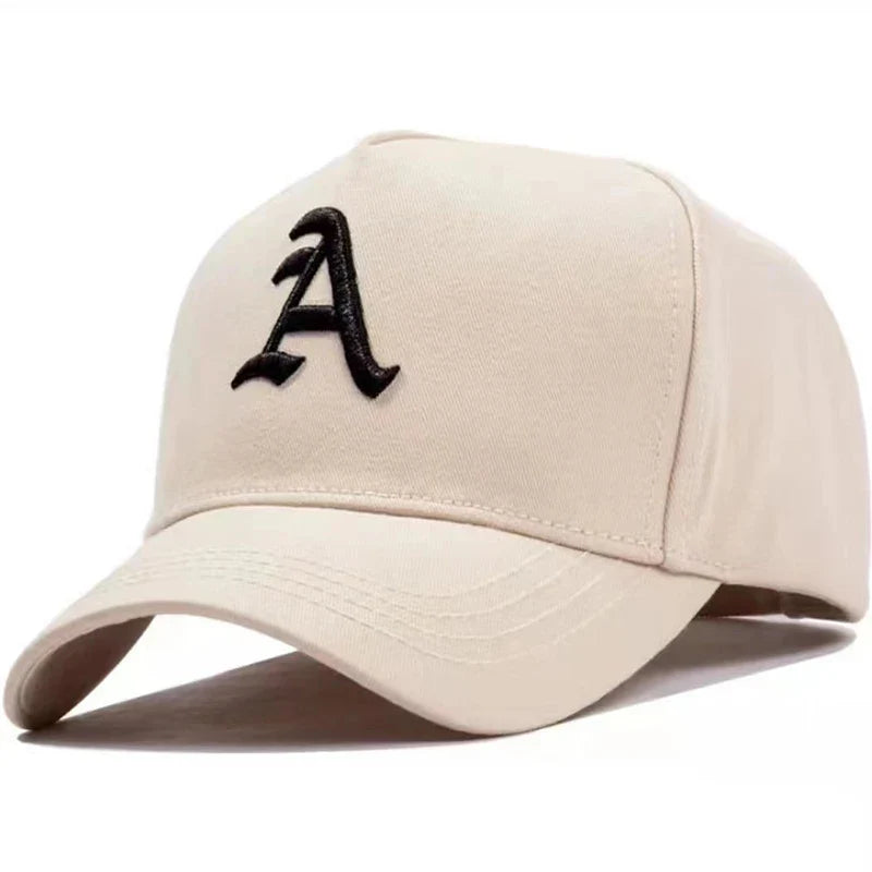 Unisex A Letter Embroidery Baseball Caps