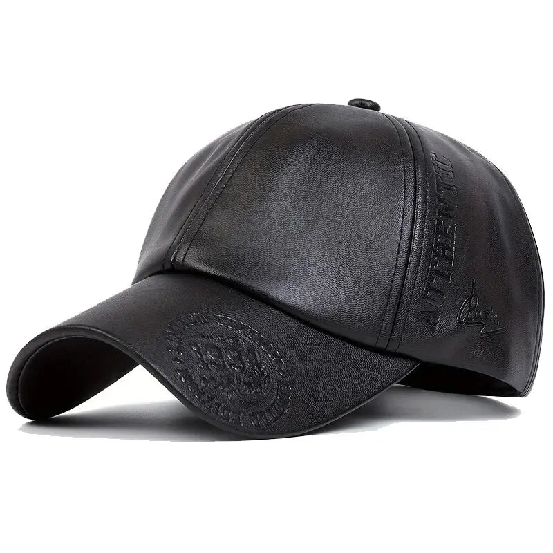 PU Leather 1994 Embossed Baseball Cap
