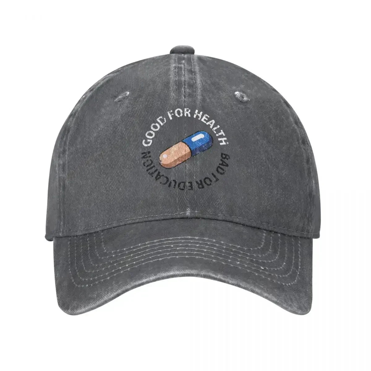 Akira Curious Pill Vintage Denim Baseball Cap